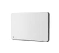 BESTHERM - Radiador eléctrico fijo de inercia secador de cerámica, termostato intercambiable, 1000 W, Oveo, horizontal, color blanco