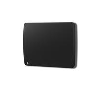 BESTHERM - Radiador eléctrico fijo de inercia seco cerámico 1000 W Bestherm ARIA horizontal negro