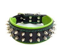 Bestia Frenchie'' Collar de Perro con púas, 100% Cuero, Acolchado Suave, Fabricado en Europa