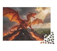 Bestia mítica Puzzle 1000 Piezas CArteón Puzzle Grande Adulto Difícil dragón Educa Rompecabezas Familiar 52x38cm/1000pcs