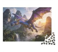 Bestia mítica Puzzle 1000 Piezas CArteón Puzzle Grande Adulto Relajarse dragón Educa Rompecabezas Familiar 70x50cm/1000pcs