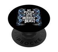 Bestia mórbida Divertido Sarcástico Dicho Metal Monstruos PopSockets PopGrip Adhesivo