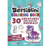Bestialini Coloring book - A Bestiary for Children: Fantasy Animals and Cute Creatures to Color for Kids Ages 4-8