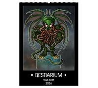 Bestiarium Vladi Krafft (Wandkalender 2026 DIN A2 hoch), CALVENDO Monatskalender: Eine Sammlung von Darstellungen phantastischer Geschöpfe aus den Nebeln der Vergangenheit.