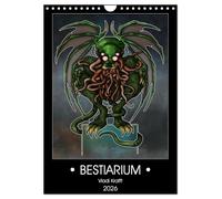 Bestiarium Vladi Krafft (Wandkalender 2026 DIN A4 hoch), CALVENDO Monatskalender: Eine Sammlung von Darstellungen phantastischer Geschöpfe aus den Nebeln der Vergangenheit.