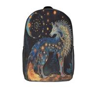 Bestias del lejano norte Mochila Lobo Bolsas Escolar De Impresos En 3D De Para Niños Niñas Estudiantes De Primaria Y Secundaria 17inch