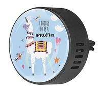 BestIdeas 2 clips de ventilación ambientador de coche con Alpaca I Choose To Be A Unicornio, aromaterapia difusor de aceites esenciales