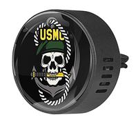 BestIdeas 2 clips de ventilación ambientador de coche con ancla de cráneo, difusor de aceites esenciales de aromaterapia