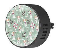 BestIdeas 2 clips de ventilación ambientador de coche con ancla de pájaro marinero perro, aromaterapia difusor de aceite esencial