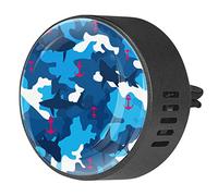 BestIdeas 2 clips de ventilación ambientador de coche con ancla rosa azul tiburón, difusor de aceite esencial de aromaterapia