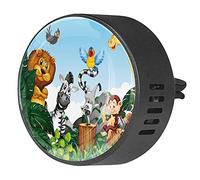 BestIdeas 2 clips de ventilación ambientador de coche con animales salvajes, difusor de aceites esenciales de aromaterapia