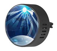 BestIdeas 2 clips de ventilación ambientador de coche con Deep Marine con tiburones, difusor de aceite esencial de aromaterapia