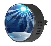 BestIdeas 2 clips de ventilación ambientador de coche con Deep Marine con tiburones, difusor de aceite esencial de aromaterapia