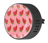 BestIdeas 2 clips de ventilación ambientador de coche con diseño de sandía rosa, difusor de aceites esenciales de aromaterapia