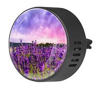 BestIdeas 2 clips de ventilación ambientador de coche con flor de lavanda Provenza, difusor de aceite esencial de aromaterapia