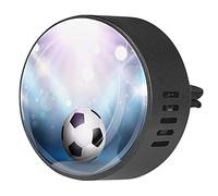 BestIdeas 2 clips de ventilación ambientador de coche con fútbol debajo del foco, difusor de aceite esencial de aromaterapia
