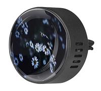 BestIdeas 2 clips de ventilación ambientador de coche con hermosas margaritas blancas en el campo, difusor de aceites esenciales de aromaterapia