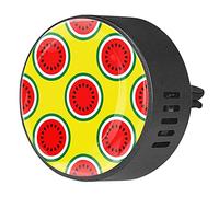 BestIdeas 2 clips de ventilación ambientador de coche con la mitad de sandía, difusor de aceites esenciales de aromaterapia