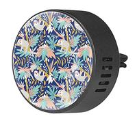 BestIdeas 2 clips de ventilación ambientador de coche con lindo perezoso dormir en árbol de coco, difusor de aceites esenciales de aromaterapia