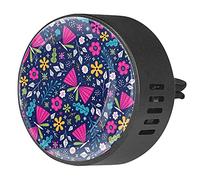 BestIdeas 2 clips de ventilación ambientador de coche con mariposa azul marino, difusor de aceite esencial de aromaterapia