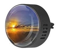BestIdeas 2 clips de ventilación ambientador de coche con paisaje de nubes atardecer, aromaterapia difusor de aceite esencial