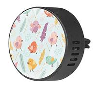 BestIdeas 2 clips de ventilación ambientador de coche con pájaros y plumas, difusor de aceites esenciales de aromaterapia