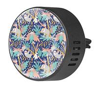 BestIdeas 2 clips de ventilación ambientador de coche con perezoso en árbol de coco, difusor de aceites esenciales de aromaterapia