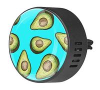 BestIdeas 2 clips de ventilación ambientador de coche con receta aguacate, aromaterapia difusor de aceite esencial