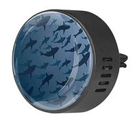 BestIdeas 2 clips de ventilación ambientador de coche con silueta de enjambre de tiburón, difusor de aceites esenciales de aromaterapia
