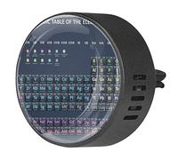 BestIdeas 2 clips de ventilación ambientador de coche con tabla periódica de los elementos, difusor de aceites esenciales de aromaterapia