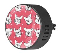 BestIdeas 2 clips de ventilación ambientadores de coche con animales de perro cartel, difusor de aceites esenciales de aromaterapia