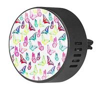 BestIdeas 2 clips de ventilación ambientadores de coche con coloridas mariposas enjambre, aromaterapia difusor de aceites esenciales