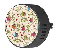 BestIdeas 2 clips de ventilación ambientadores de coche con divertido descanso de pájaros en las ramas, difusor de aceites esenciales de aromaterapia