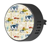 BestIdeas 2 clips de ventilación ambientadores de coche con vacas animales granja, aromaterapia difusor de aceites esenciales