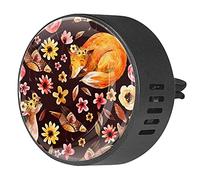 BestIdeas 2 clips de ventilación ambientadores de coche con zorros de ciervo de pájaros, difusor de aceites esenciales de aromaterapia