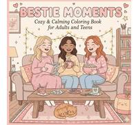 Bestie Moments : Cozy & Calming Coloring Book for Adults and Teens Featuring Cute & Girly Scenes for Relaxation