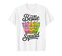 Bestie Squad Kawaii Bubble Tea Besties BFF Mejores amigos Camiseta