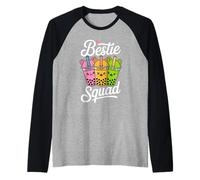 Bestie Squad Kawaii Bubble Tea Besties BFF Mejores amigos Camiseta Manga Raglan