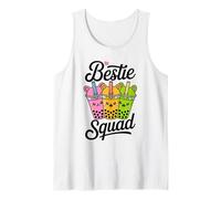 Bestie Squad Kawaii Bubble Tea Besties BFF Mejores amigos Camiseta sin Mangas