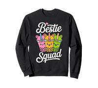 Bestie Squad Kawaii Bubble Tea Besties BFF Mejores amigos Sudadera