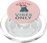 Bestie Vibes Only Best Times Together Three Friends BFF PInk PopSockets PopGrip para MagSafe