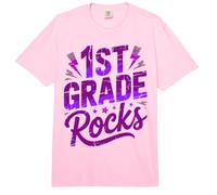 Besties 1ST Grade Rocks First Day Band Teacher Squad Bruh We Comfort Colors Adult Heavyweight T-Shirt