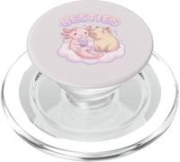 Besties Axolotl Capybara Bubble Tea Lindo Kawaii Anime Animal PopSockets PopGrip para MagSafe