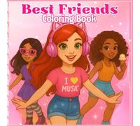 Besties Forever! Coloring Book: Adorable Scenes of Three Best Friends for Girls Ages 4-10