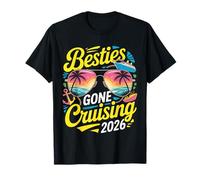 Besties Gone Cruising Cruise Vacation 2026 Camiseta