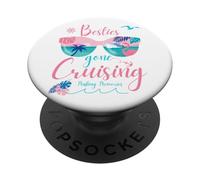 Besties Gone Cruising Matching Womens Girls Cruise PopSockets PopGrip Adhesivo