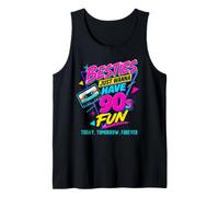 Besties Just Want Have 90s Fun Fiesta Retro Vintage de Halloween Camiseta sin Mangas