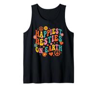 Besties más Felices en la Tierra Verano Playa Chicas Trip Squad Camiseta sin Mangas