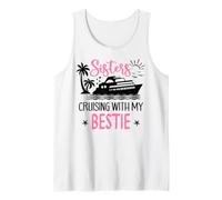 Besties Sister Cruise Trip Sisters Cruising with My Bestie Camiseta sin Mangas