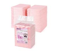 BESTIF Almohadillas de entrenamiento para perros y cachorros, a prueba de fugas, almohadillas de entrenamiento para mascotas, juego de 100 unidades de 6 capas (100, 45 x 60 cm, color rosa)